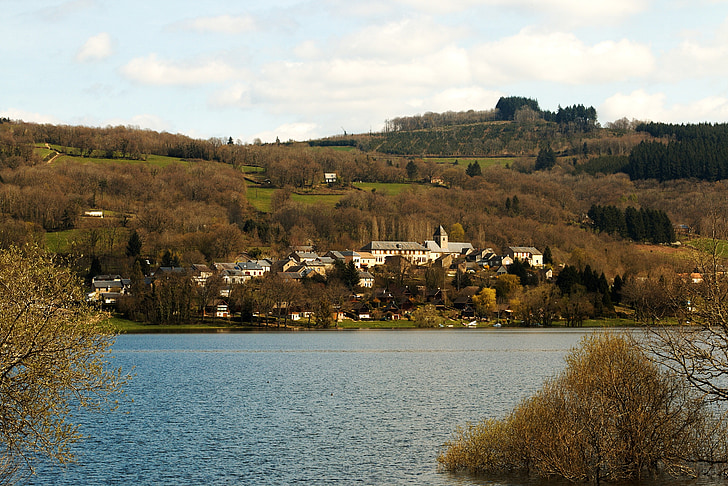chaumard, Morvan, Бургундия, Nièvre, pannecière езеро, вода, план за вода