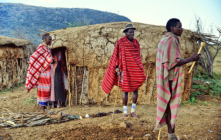 Кения, Масай Мара, Масаи войн, племе, Африка