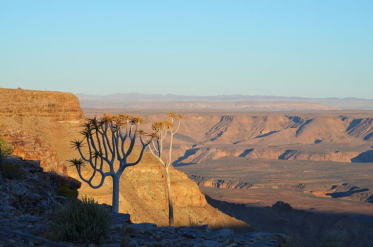 Fish river canyon, Afrika, Namibië, landschap, kloof, Panorama, Rock