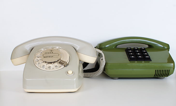 telefon, Komunikacja, Call center, wybierania, stary, Biuro, Zadzwoń