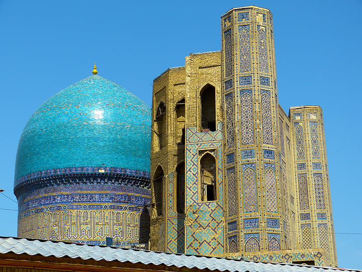 bibi xanom, Moscheea, Samarkand, Uzbekistan, clădire, mare, puncte de interes