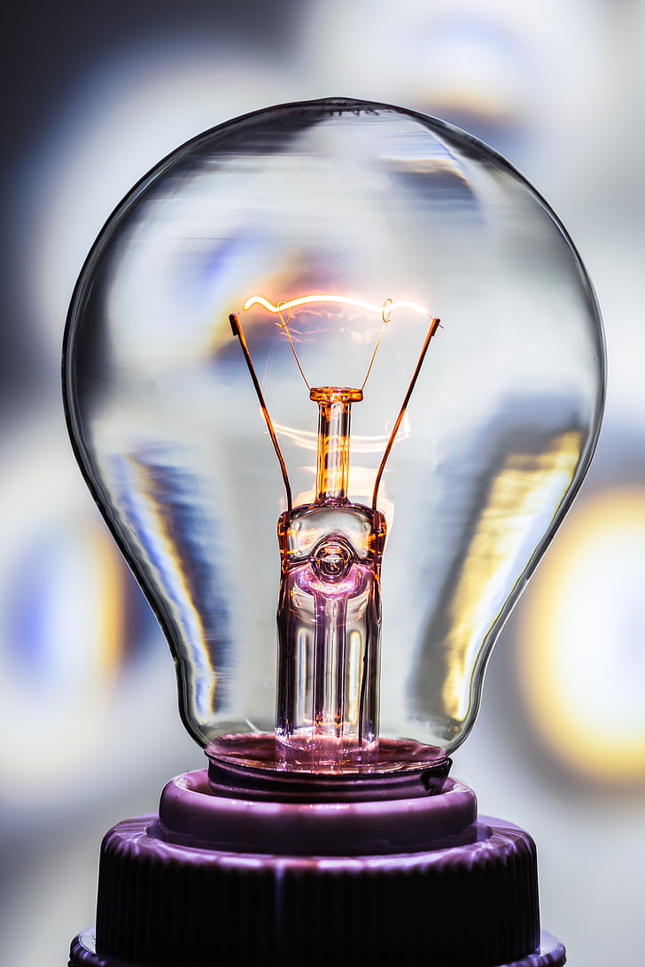 bulb, current, electric spark, electricity, electronics, idea, lamp