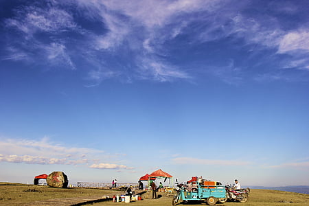 zhangbei, grasslands road, blue sky