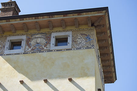 Strona główna, malarstwo, ornament, fasada, sztuka, Architektura, Mural