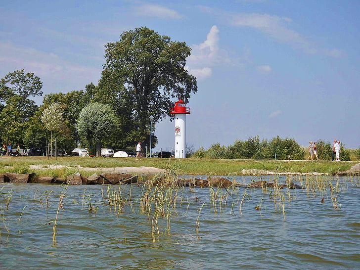 Lighthouse, Baltského mora, veža, pobrežie, letné, Príroda, Beach