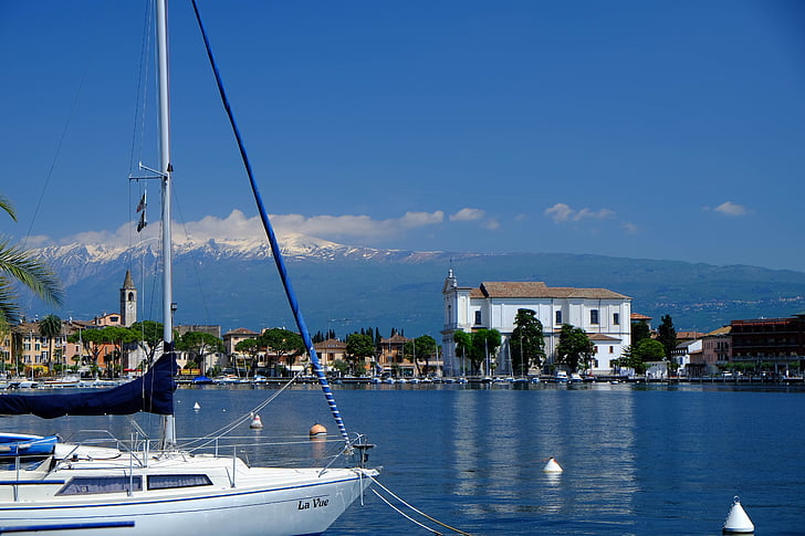 Lago di Garda, Itálie, svátek, krajina, nálada, atmosférické, atmosféra