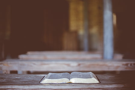 open, book, table, bench, bible, indoors, no people
