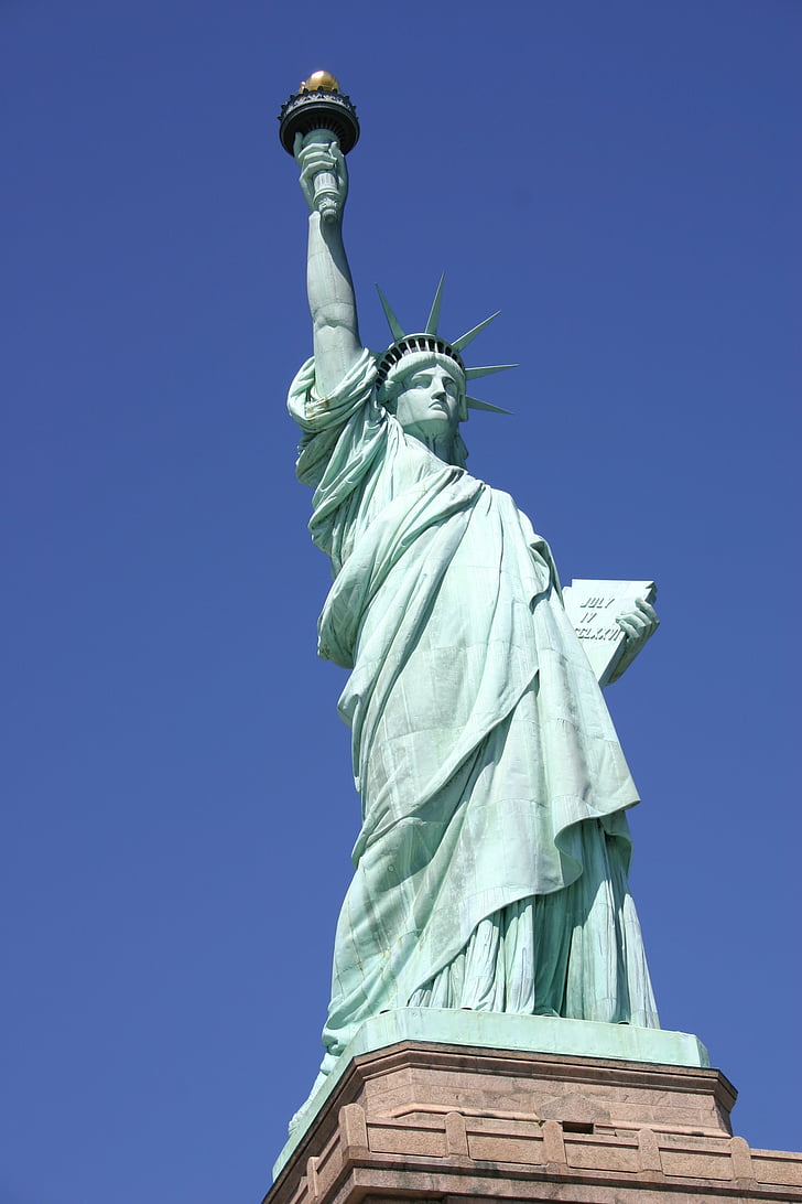 New york, Vrijheidsbeeld, standbeeld, New york city, Liberty island, Manhattan - New York City, monument