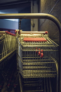shopping, dare, trolley, purchasing, chrome steel, commercial, chrome