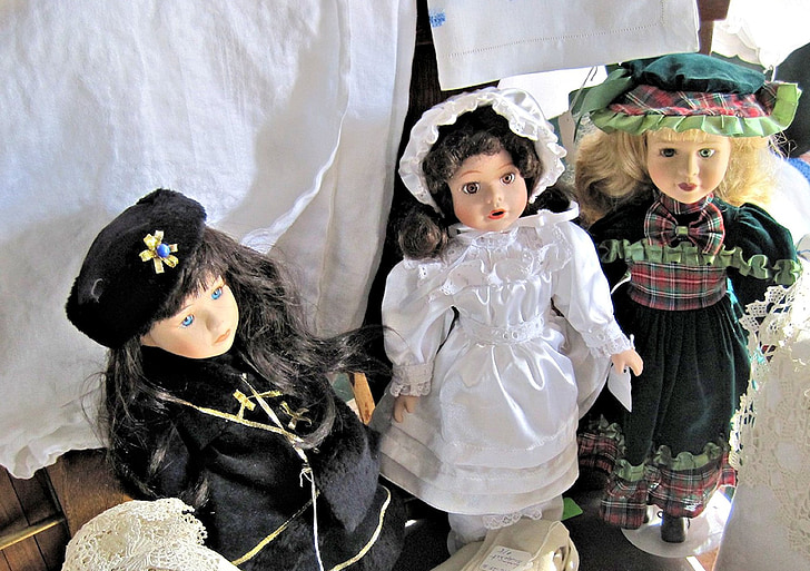 Antiikki keraaminen nuket, Museum, Kanada