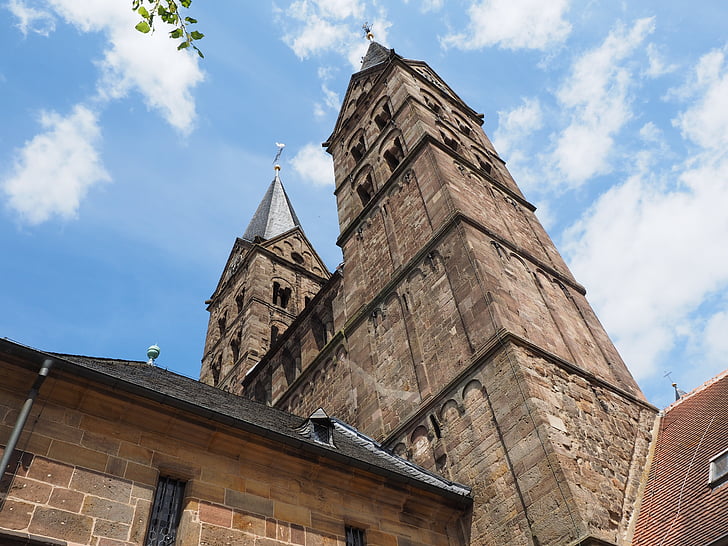 Dom, Towers, kirkon steeples, kirkko, Fritzlar, Fritzlar katedraali, Gothic