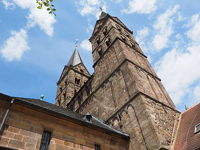 Dom, tháp, Nhà thờ steeples, Nhà thờ, Fritzlar, Fritzlar cathedral, kiến trúc Gothic
