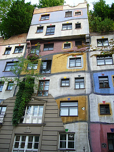 Viena, Hundertwasser, casa, edifício