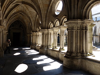 klosteret, katedralen, tilbake lys