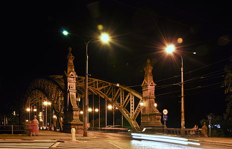zwierzyniecki brug, Wrocław, stad, het platform, Straat, monumenten, Neder-Silezië