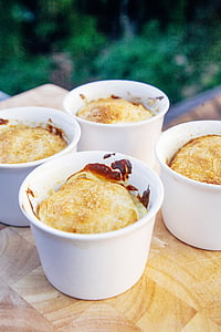 crème brûlée, efterrätt, mat, godis, skål, måltid