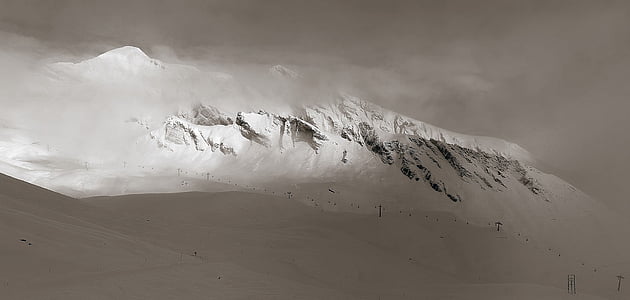 Alpine, vuoret, lumi, Sveitsi, korkealla vuoristossa, Ski, dramaattinen