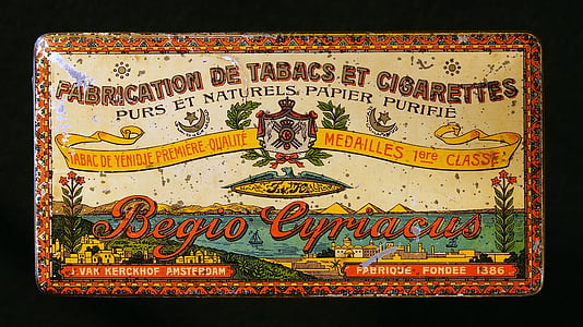 cigarrets, Caixa, vell, retro, històric, paquet, Estany
