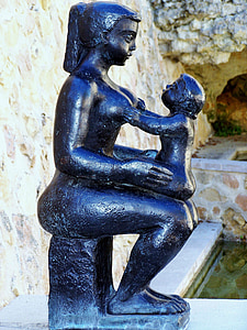 sede maternidad, Volti, mujer, niño, amor, madre, bebé