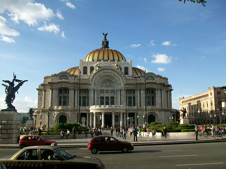 likovnih umjetnosti, Meksiko, Meksiko, palača lijepih umjetnosti, grad
