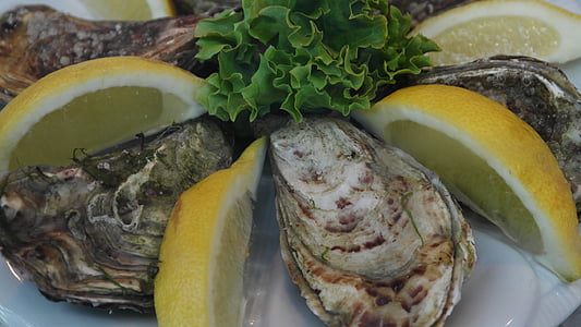 huîtres, délicatesse, alimentaire, fruits de mer, délicieux, océan, marché