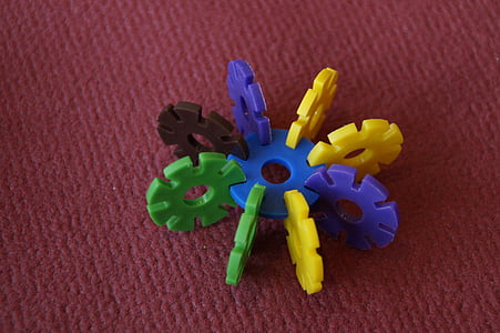 Csatlakoztassa a virág, játékok, stack játék, gyerekjátékok, színes, játék, műanyag