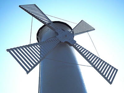 Ветряная мельница, мне?, польском побережье, я получил Миллс, Балтийское море, турбина, Ветротурбины