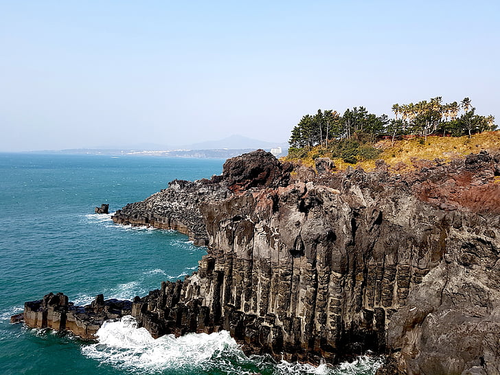 havet, kustnära, naturen, Cliff, sten, landskap, vacker natur