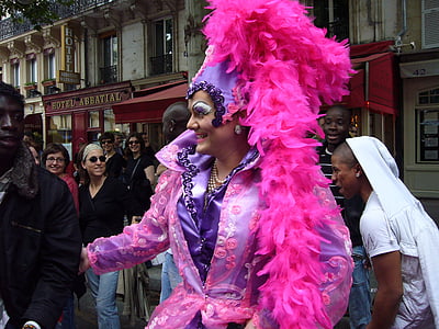 parady gejów, Francuski, Paryż, Festiwal