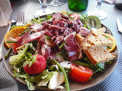 jela, ručak, salata, hrana, rajčica, obrok, povrća