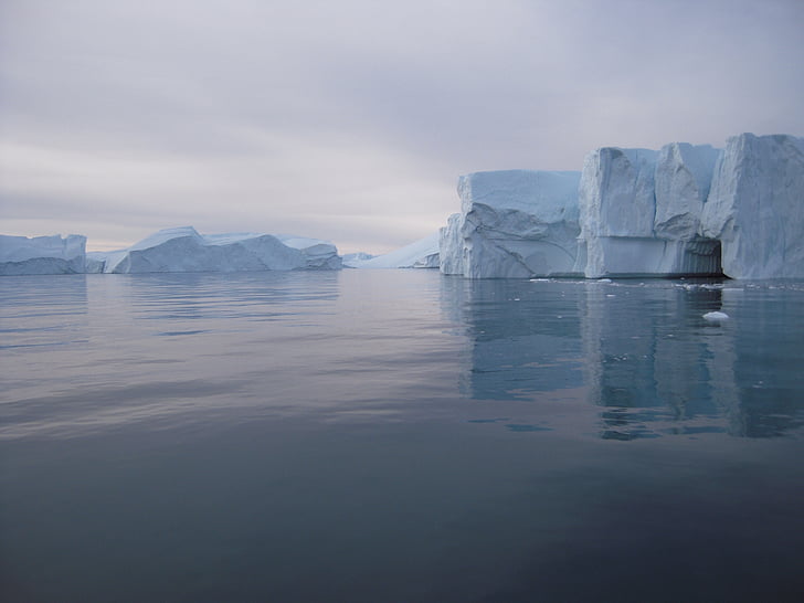 φύση, παγόβουνο, γκλίτερ, Γροιλανδία, περιβάλλον, κρύο, Ωκεανός