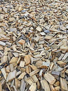 schors mulch, achtergrond, stukken hout, textuur, hout, grond