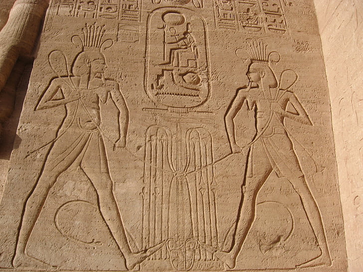 Egipt, Asuan, Abu simbel, Nil, Rzeka, Świątynia, ruiny