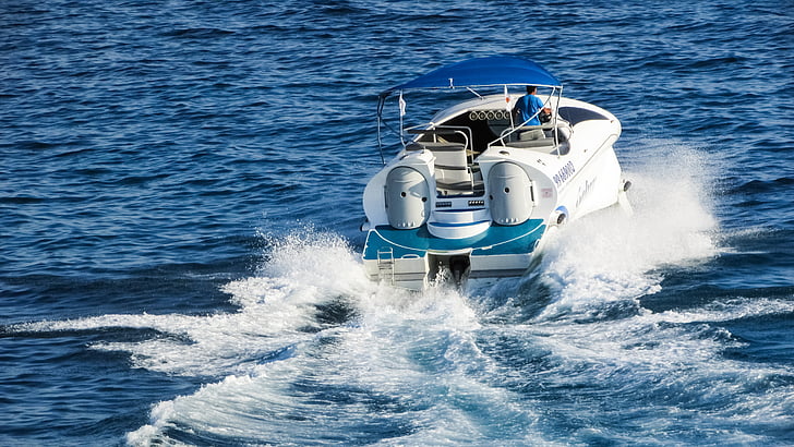 speed boat, sea, water, speed, sport, leisure, luxury
