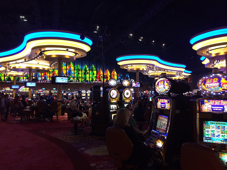casino, light, game