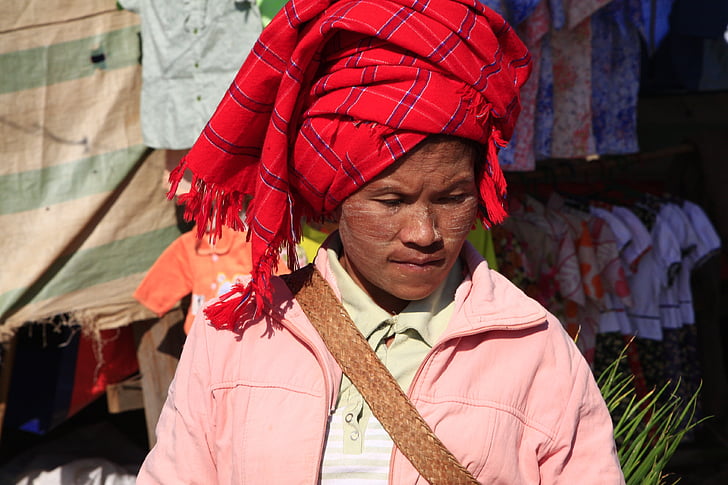 Myanmar, Inle lake, markkinoiden