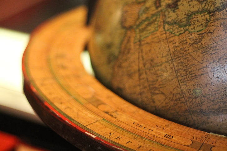 globe, world, travel, coordinates, map