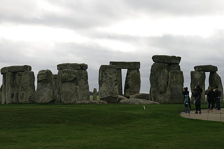 Stonehenge, Wiltshire, Anglie, Amesbury, Velká Británie, Gil dekel, obloha