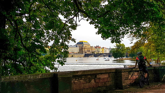 Praha, tšekki, River, Vltava, Bohemia, pääoman, matkustaa