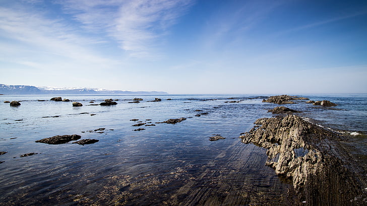 Ocean, kivid, kivine, Sea, Meremaal, pinnapealne, taevas