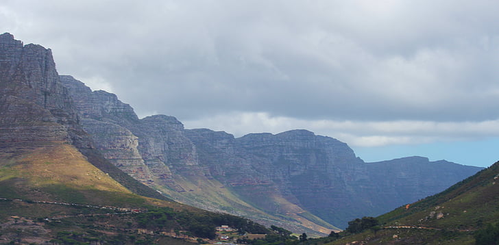 bjergkæde, tabel mountain, Cape town, Sydafrika