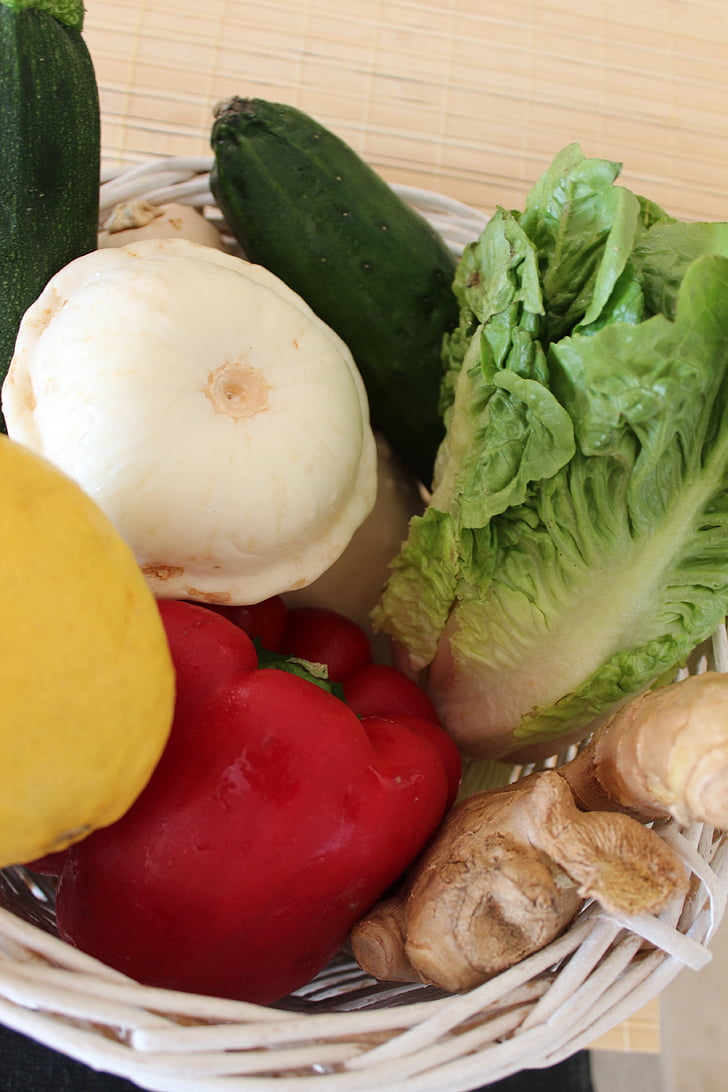 produtos hortícolas, saudável, comida, dieta, comida saudável, fresco, verde