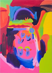 lukisan, abstrak, momentum, marendo, Müller, warna, Desain