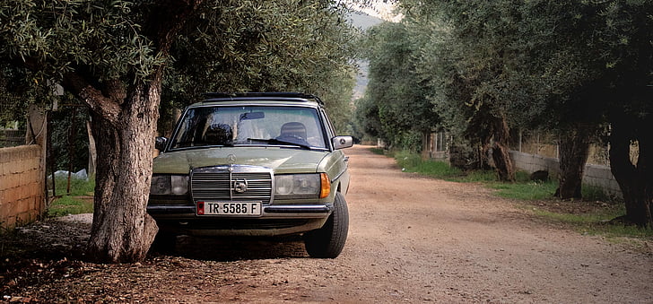 Albania, xe hơi, vùng nông thôn, ánh sáng ban ngày, bụi, cảnh quan, Mercedes