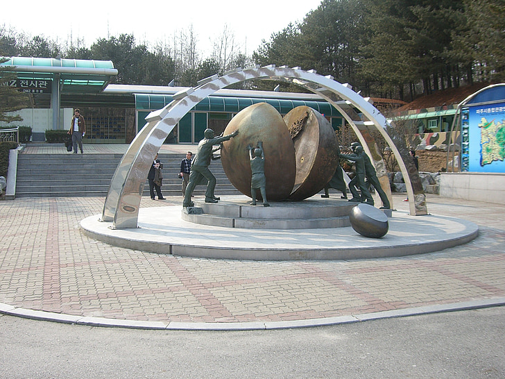 Etelä-korea, Pohjois-korea, DMZ, Korea, raja, muistomerkki, Memorial
