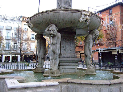 Granada, Plaza, Bib rambla, Andalucía, España