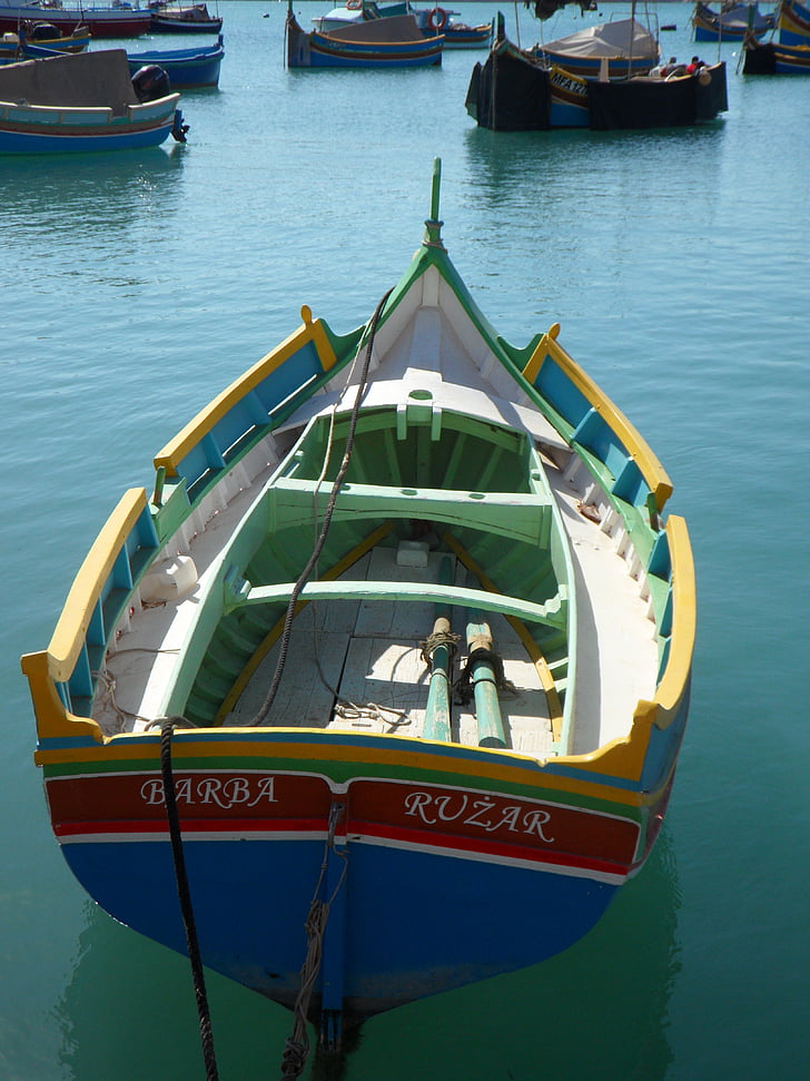 perahu nelayan, boot, laut, perahu nelayan, perahu, Mediterania, warna-warni