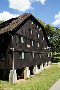rumah pertanian, liburan, musim panas, Marbach, Jerman, bangunan, pedesaan