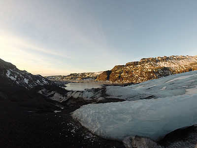 Islandia, gletser, alam