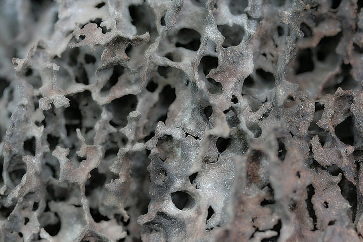 roche, hole, erosion, pierre, nature, backgrounds, pattern